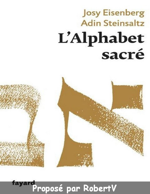 L'Alphabet sacré - Josy Eisenberg - Adin Steinsaltz