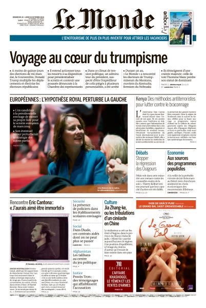 Le Monde Du Dimanche 28 & Lundi 29 Octobre 2018