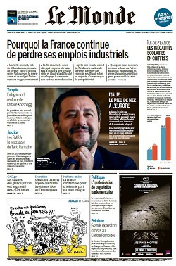 Le Monde Du Jeudi 25 Octobre 2018