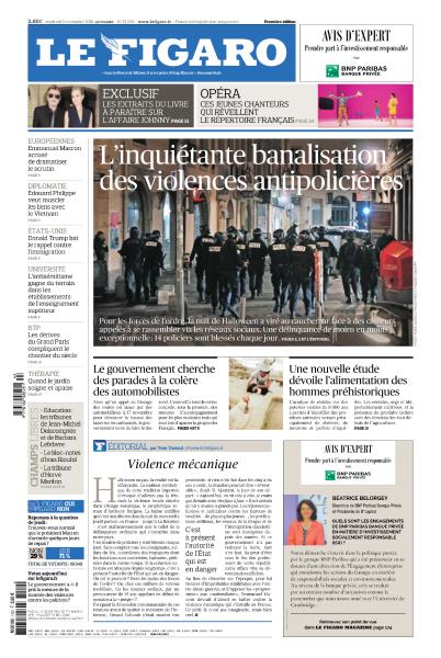Le Figaro Du Vendredi 02 Novembre 2018