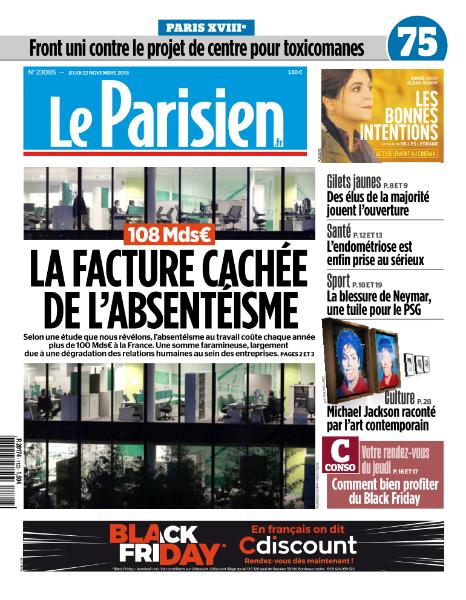 Le Parisien Du Jeudi 22 Novembre 2018