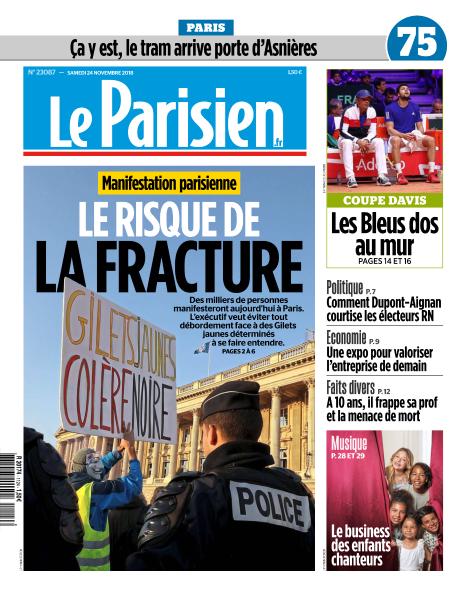 Le Parisien du Samedi 24 Novembre 2018