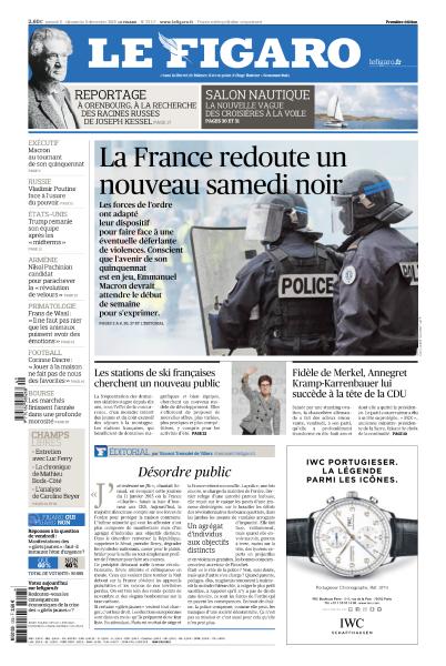 Le Figaro Du Samedi 8 & Dimanche 9 Décembre 2018