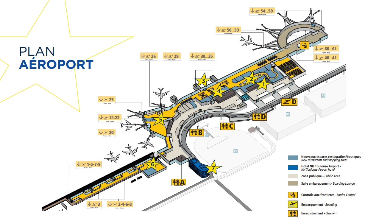 Схема аэропорта шоуду