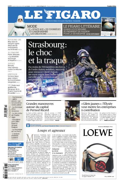   Le Figaro Du Jeudi 13 Décembre 2018