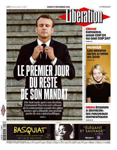 Libération Du Lundi 17 Décembre 2018