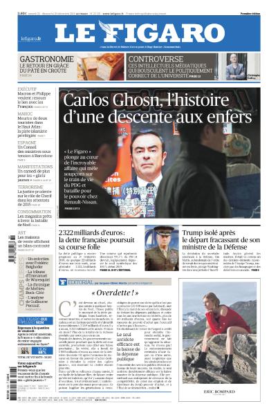  Le Figaro Du Samedi 22 & Dimanche 23 Décembre 2018