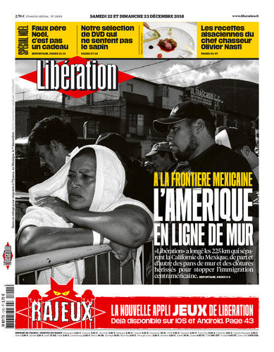 Libération Du Samedi 22 & Dimanche 23 Décembre 2018