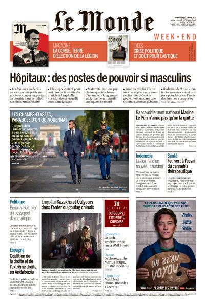  Le Monde WeekEnd & Le Magazine Du Monde Du Samedi 29 Décembre 2018