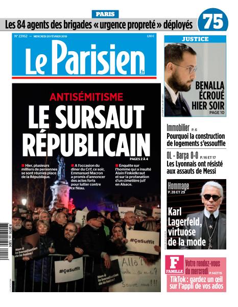  Le Parisien Du Mercredi 20 Février 2019