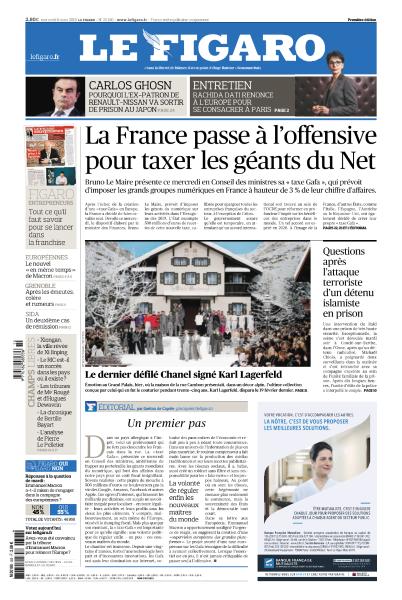 Le Figaro & Figaroscope Du Mercredi 6 Mars 2019