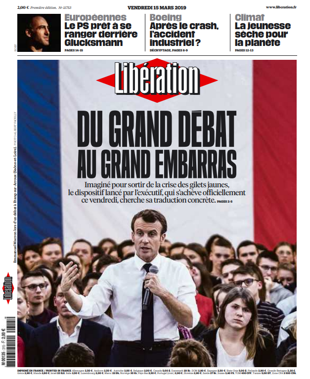  Libération Du Vendredi 15 Mars 2019