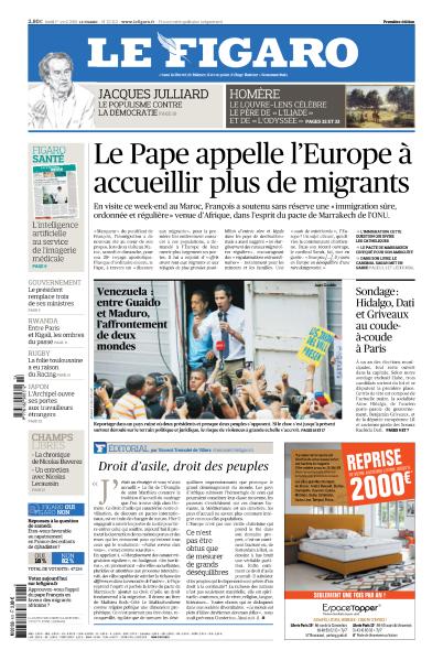 Le Figaro Du Lundi 1er Avril 2019