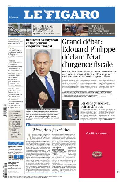  Le Figaro Du Mardi 9 Avril 2019