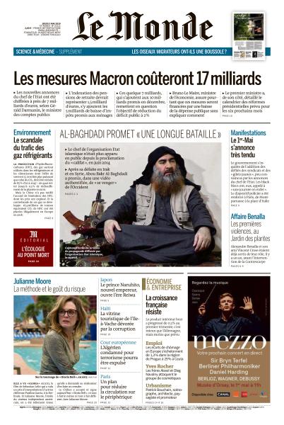  Le Monde Du Jeudi 2 Mai 2019