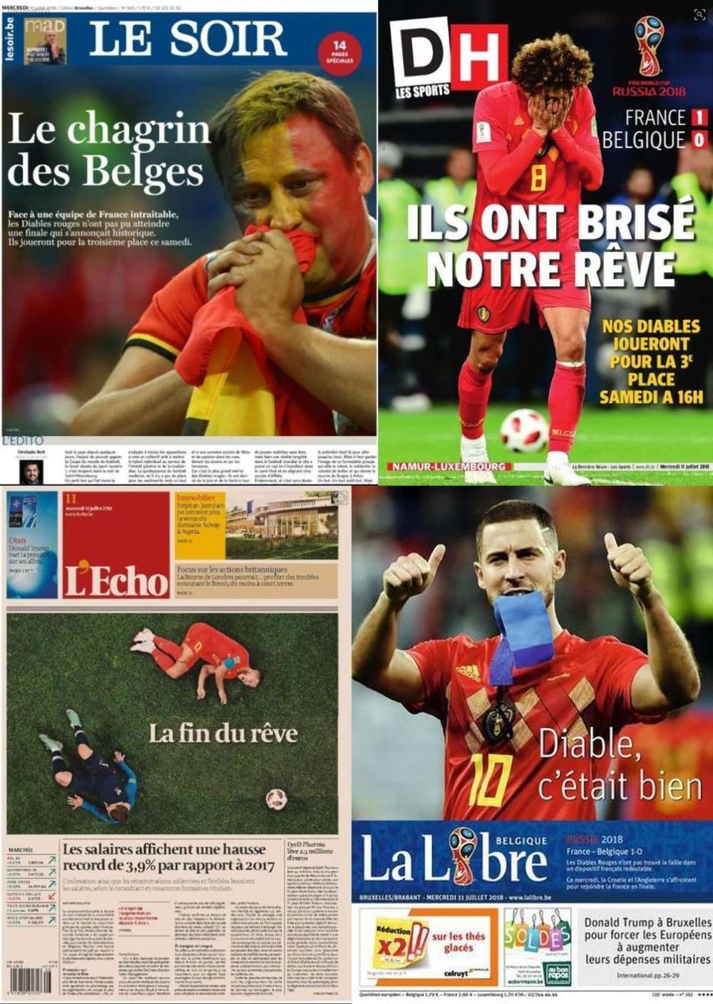 journaux belge Du Lundi 13 Mai 2019