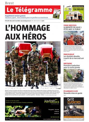 Le Télégramme (8 Editions) Du Mercredi 15 Mai 2019