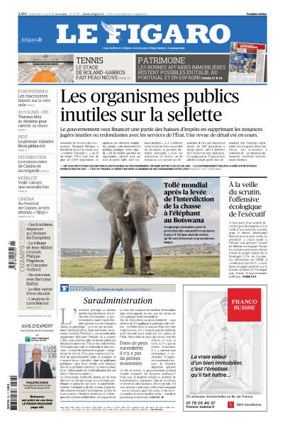  Le Figaro & Supplément spécial Du Vendredi 24 Mai 2019  