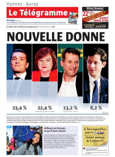 Le Télégramme (8 Editions) Du Lundi 27 Mai 2019