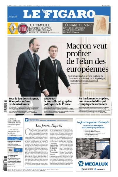 Le Figaro Du Mardi 28 Mai 2019 