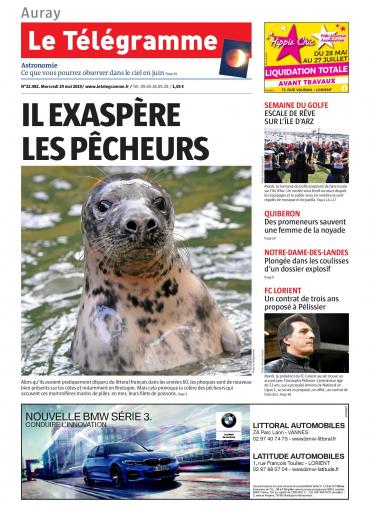 Le Télégramme (9 Editions) Du Mercredi 29 Mai 2019