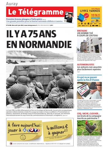Le Télégramme (8 Editions) Du Mercredi 5 Juin 2019
