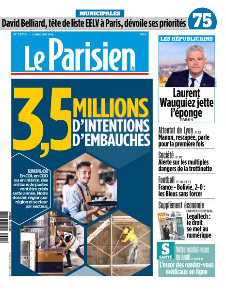 Le Parisien Du Lundi 3 Juin 2019