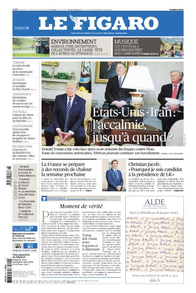Le Figaro Du Samedi 22 & Dimanche 23 Juin 2019