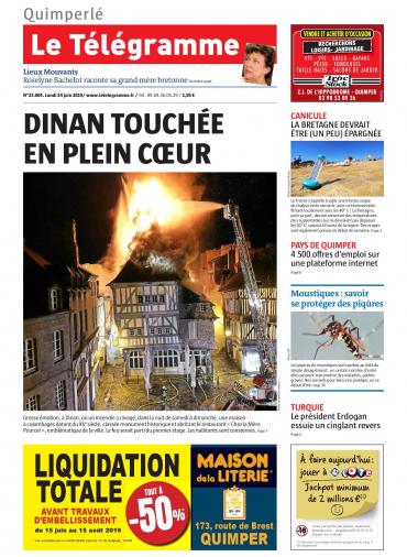   Le Télégramme (8 Éditions) Du Lundi 24 Juin 2019