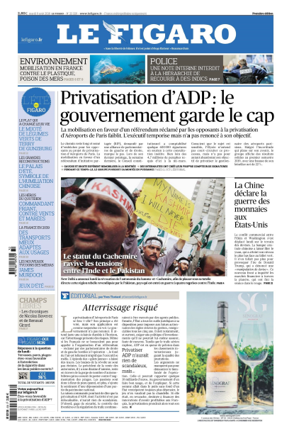 Le Figaro Du Mardi 6 Août 2019