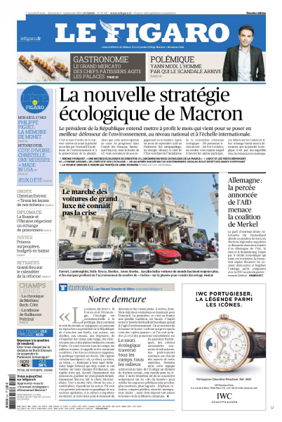 Le Figaro Du Samedi 31 & Dimanche 1er Septembre 2019
