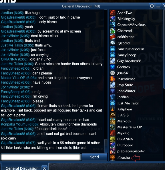 how to join a chat room in league of legends