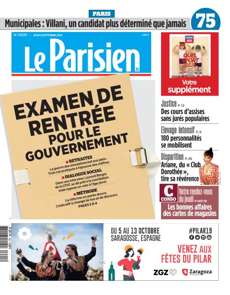 Le Parisien Du Jeudi 5 Septembre 2019