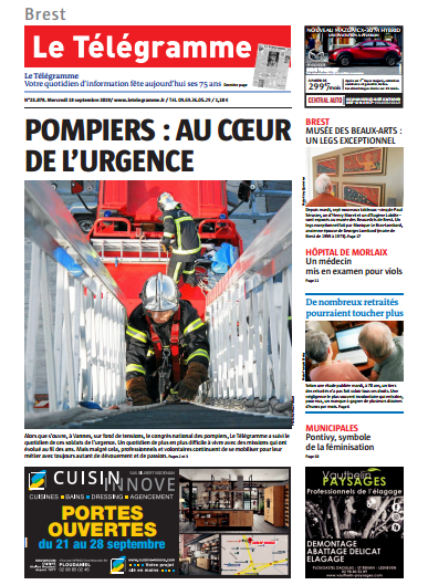 Le Telegramme (7 Editions) Du Mercredi 18 Septembre 2019