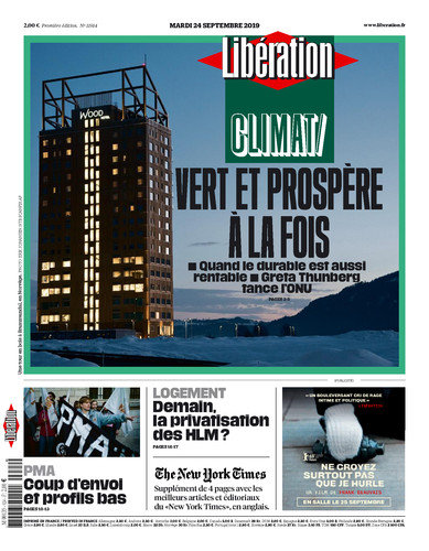 Libération Du Mardi 24 Septembre 2019