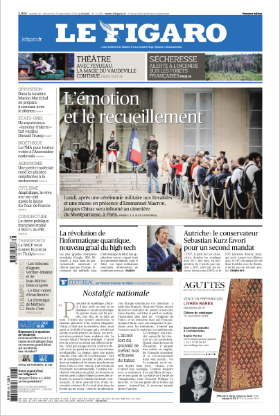 Le Figaro Du Samedi 28 & Dimanche 29 Septembre 2019
