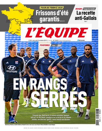 L'Équipe Du Mercredi 16 Octobre 2019