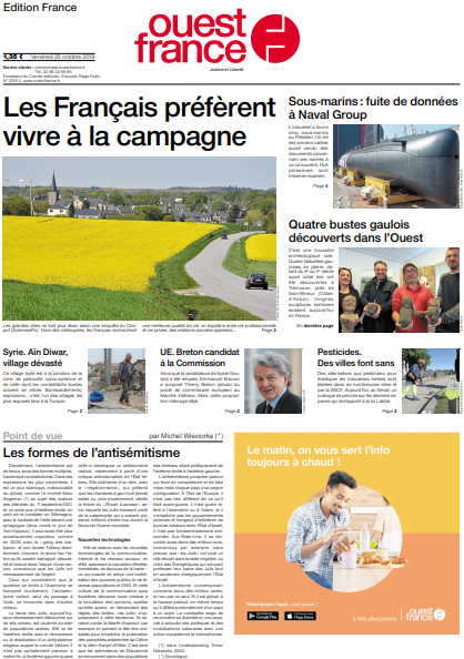 Ouest-France Édition France Du Vendredi 25 Octobre 2019