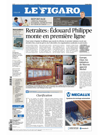 Le Figaro Du Mardi 26 Novembre 2019