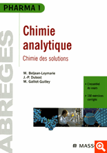 Chimie analytique – Chimie des solutions  1301967388