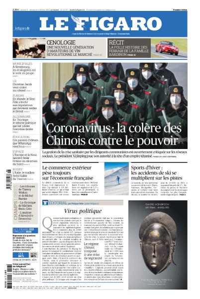 Le Figaro Du Samedi 8 & Dimanche 9 Février 2020
