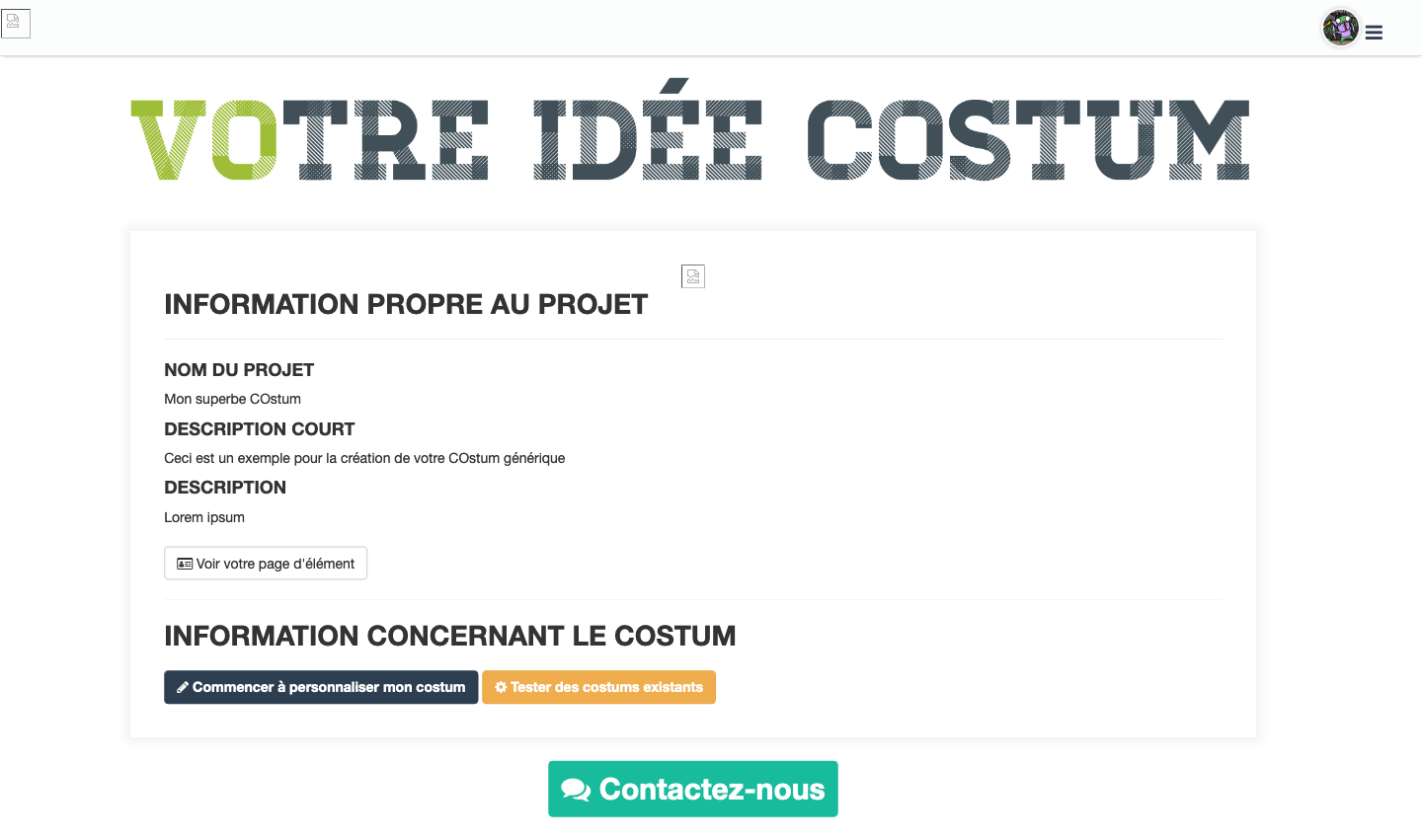 Costum Des Costums