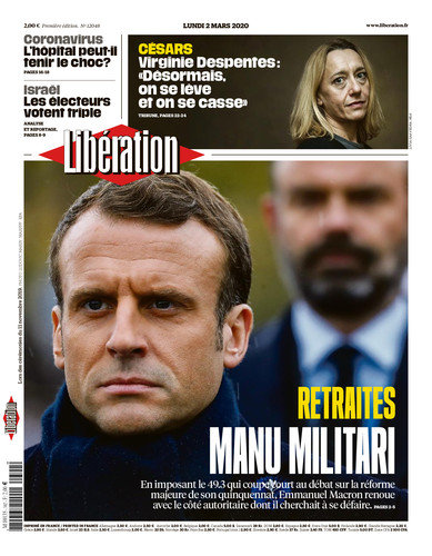 Libération Du Lundi 2 Mars 2020