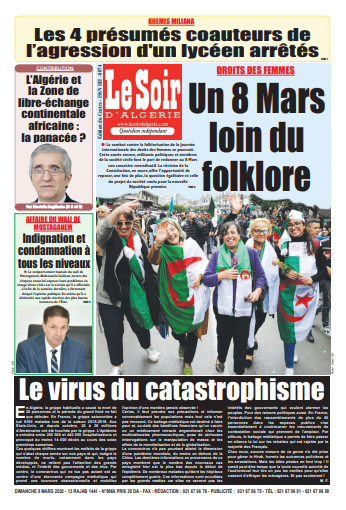 Le Soir D'Algérie Du Dimanche 8 Mars 2020