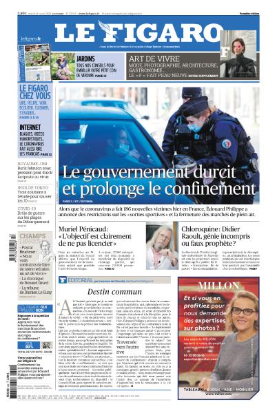 Le Figaro Du Mardi 24 Mars 2020