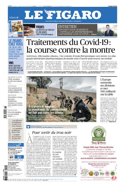 Le Figaro Du Samedi 11 & Dimanche 12 Avril 2020