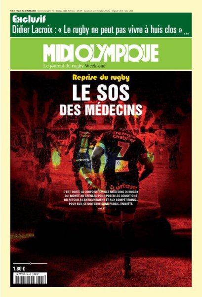 Midi Olympique Vert Du Vendredi 24 Avril 2020