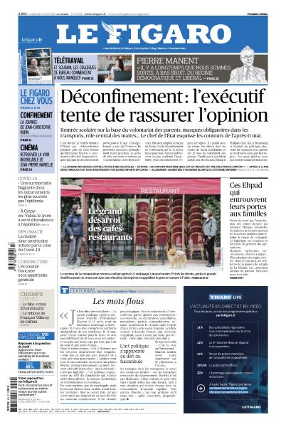  Le Figaro Du Vendredi 24 Avril 2020