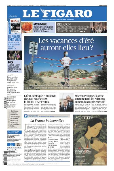 Le Figaro Du Samedi 25 & Dimanche 26 Avril 2020