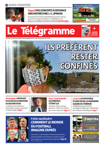 Le Télégramme (3 Éditions) Du Lundi 25 Mai 2020